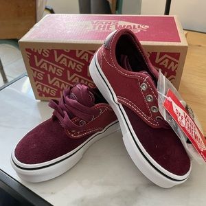 NEW-never worn vans for kids 10,5